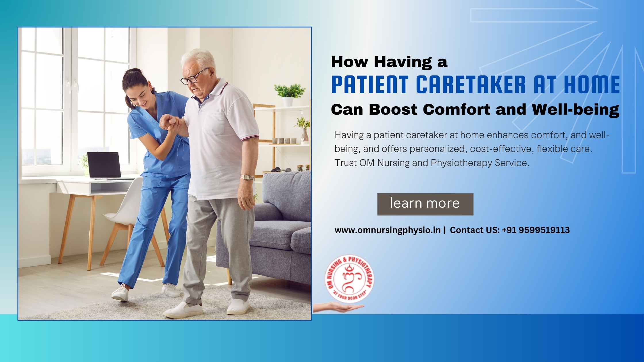 Having a Caretaker at Home Can Boost Comfort and Well-being